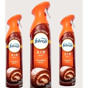 Febreze Limited Edition Air Mist Pumpkin Roll 3-Pack 8.8 Oz